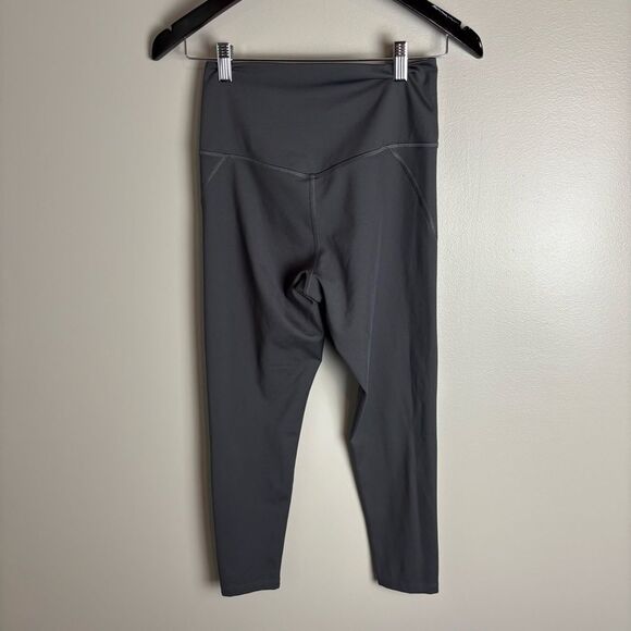 Girlfriend Collective Dark Gray Smoke Colored High Rise Leggings - Picture 7 of 15